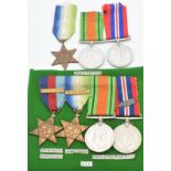 Seven WW2 medals comprising 1939/1945 star with copy Battle of Britain clasp, two Atlantic Stars one