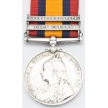 British Army Queen's South Africa Medal second type with clasps for Cape Colony and Orange Free