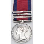 British Army Military General Service Medal 1847 with clasps for Vittoria, Pyrenees and Nive,