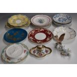 Hammersley tea ware, Lladro figures, Sèvres style inkwell, Meissen plates etc