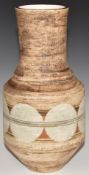 Troika bottle vase with 'Troika' and PB monogram to base, H26cm