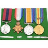 British Army WW1 Neuve Chapelle Distinguished Conduct Medal awarded to 10168 Pte H Andrews, 2nd