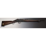 BSA Martini Enfield .303 underlever Artillery carbine rifle with adjustable pop-up ladder sights,