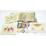 British Army WW1 medal pair, comprising War Medal and Victory Medal named to 34904 Pte WJJ Pepprell,