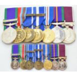 British Army group of seven medals comprising copy General Service medal with clasp for Northern