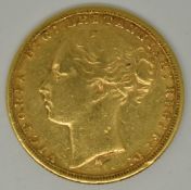 Queen Victoria 1876 gold full sovereign