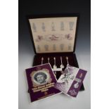 Queen's Beasts cased set of hallmarked silver limited edition (747/2500) heraldic spoons, weight