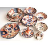 Large collection of Chinese/Japanese Imari ware including 19thC