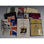 Fourteen Royal Mint brilliant uncirculated coin sets, various ranging from 1986-1997