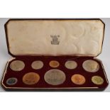 Royal Mint cased Queen Elizabeth II coronation set