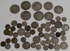 Approximately 210g of pre-1920 UK silver coinage, George III onwards