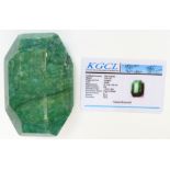 A large 1870ct octagonal emerald