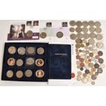 A collection of Westminster crowns etc together with sundry, largely UK coinage, including