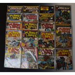 Thirty-four issues of The Planet of the Apes comic together with twelve issues of Dracula Lives by