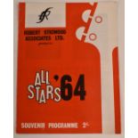 Robert Stigwood Associates Ltd presents All Stars '64 tour programmes, the tour featured The Rolling