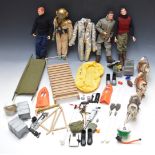 WITHDRAWN       Vintage Action Man figures, some in original boxes with a selection of accessories