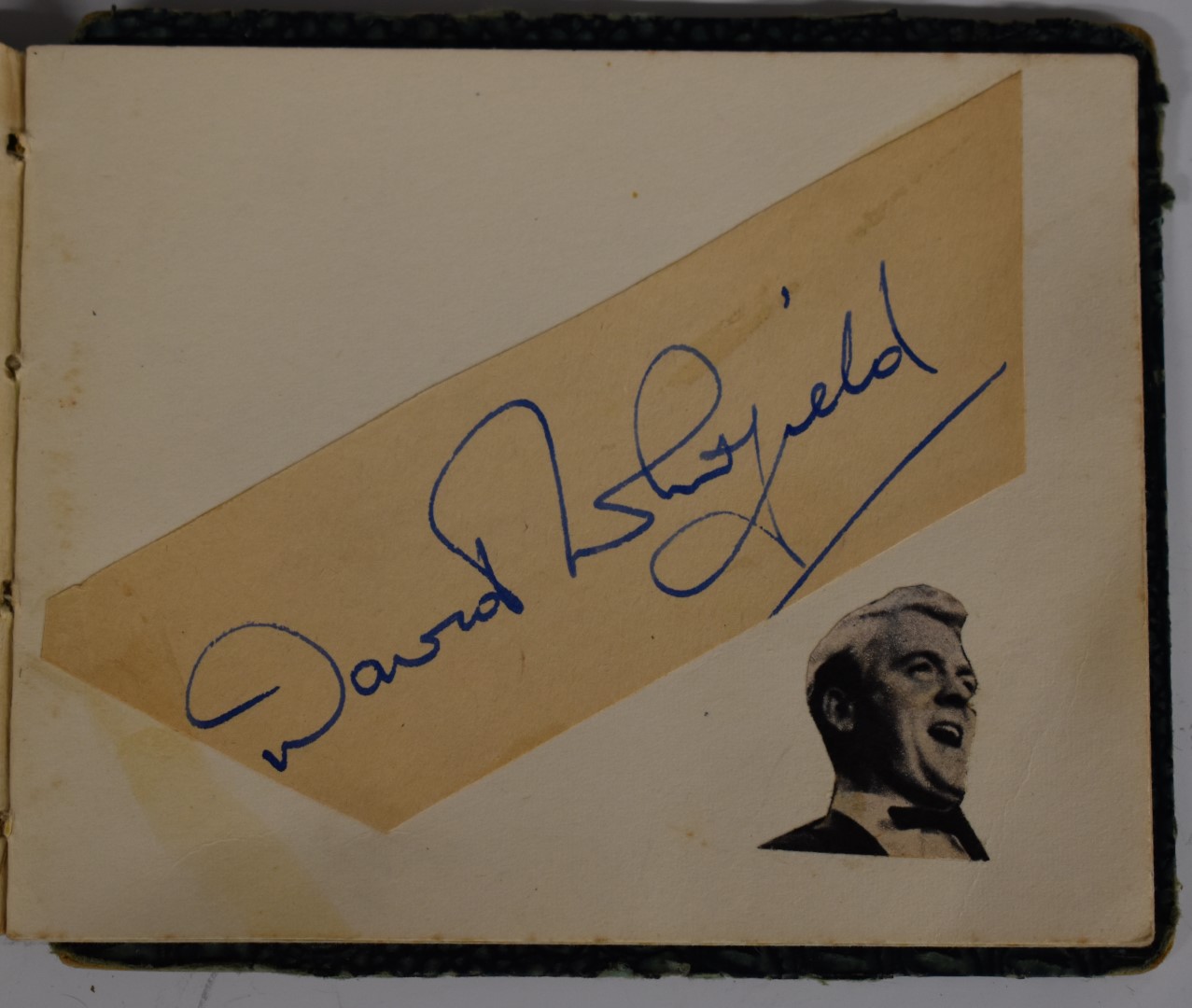 Autograph album containing a drawing and signature by Spike Milligan, other autographs include - Image 6 of 8