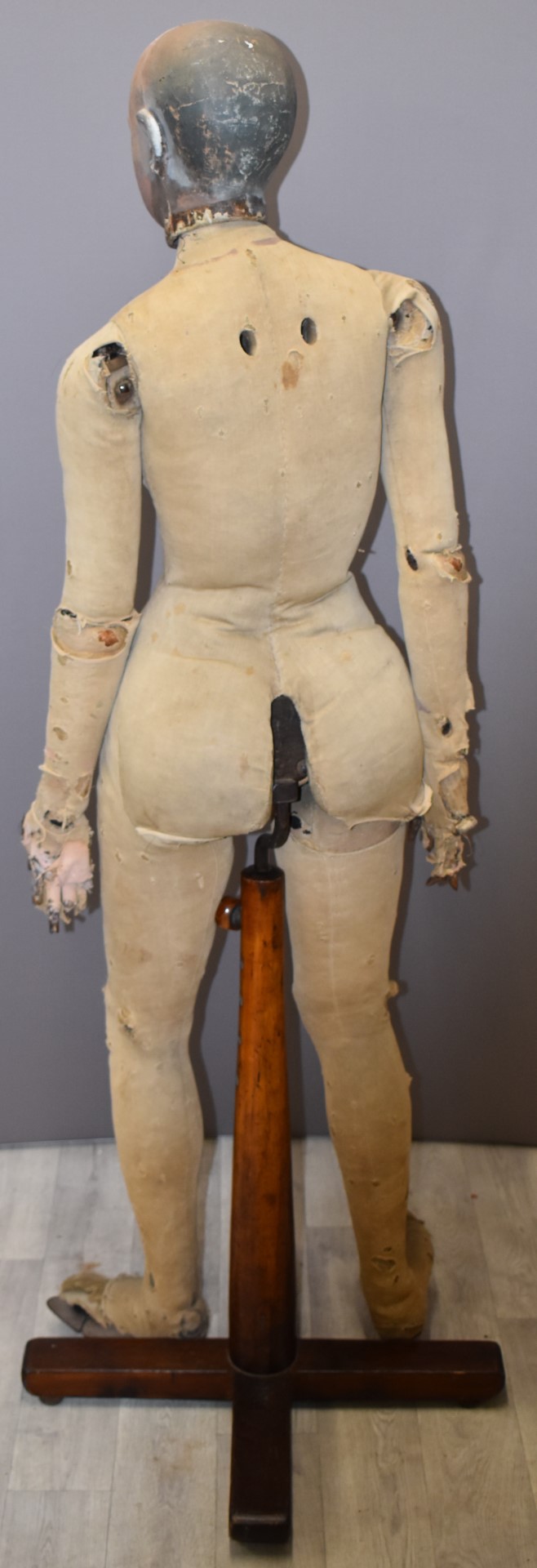 Victorian female lay figure / silent partner, possibly made to measure as constructed to ride side - Image 4 of 5