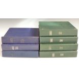 Seven Devon GB stamp albums including definitives, smilers and phosphor lines