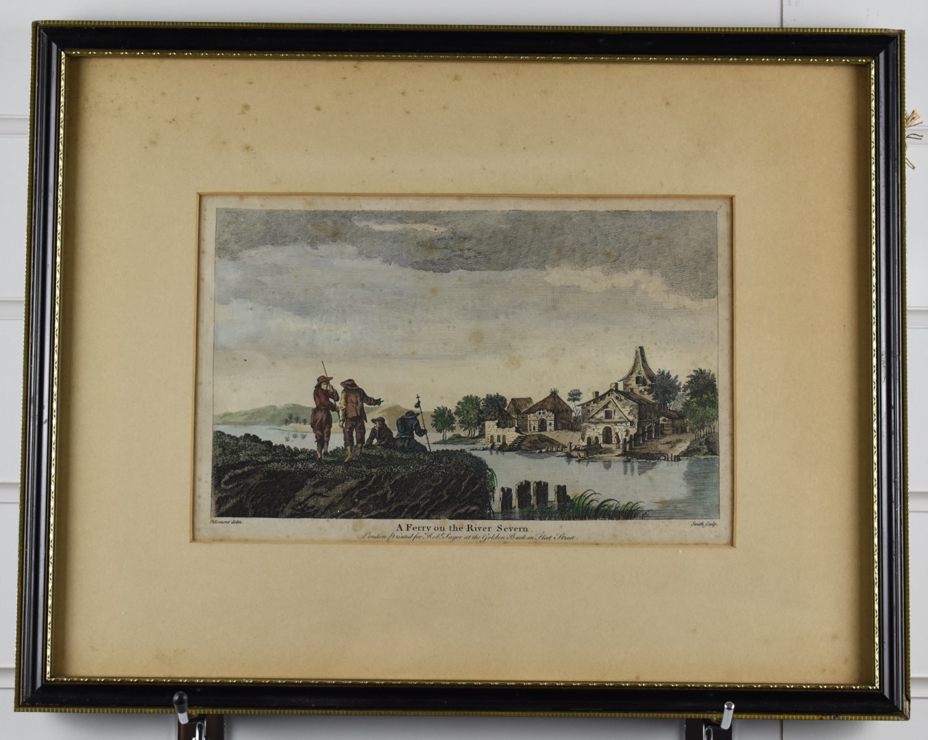 Two 19thC prints 'Ferry on the Severn' and 'Thames Head', each approximately 20 x 30cm - Image 2 of 16