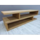 John Lewis modern coffee table with storage under, W120 x D40 x H36cm