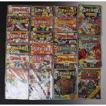Thirty-two 'The Super-Heroes' comic by Marvel Comics Group including issue 1 and a holiday special.