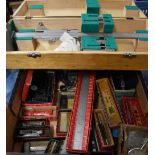 Engineering measuring and marking out tools including many boxed Starrett items
