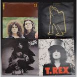 T Rex - Ten albums including T Rex, Electric Warrior (poster), Tanx, The Slider, Great Hits (