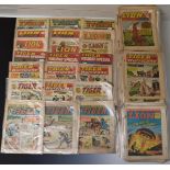 Over two hundred and eighty 'Lion' and 'Tiger' adventure and sporting comics including holiday