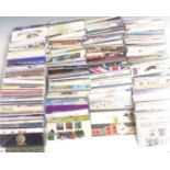 Approximately 410 GB presentation packs, mostly with additional stamps, either singles, pairs or