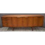 McIntosh retro mid century modern sideboard, W 202 x D 48 x H 75cm