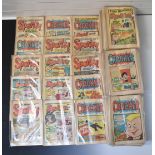 Over two hundred and twenty British humour comics, titles include Sparky, Spike, Cracker and Hoot,