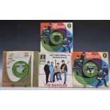 The Beatles - Four singles on Odeon including Act Naturally / Yesterday picture cover, no centres