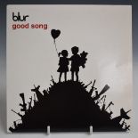 Blur - Good Song (724355316370) red vinyl, record and cover appear EX