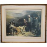 After Sir Edwin Landseer limited edition (148/300) print 'Death of a Hart in Glen Tilt', 49 x