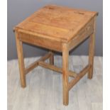 Child's pine desk, W50 x D61 x H76cm