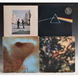 Pink Floyd - Six albums including Meddle (A1-B1), Observed By Clouds (A1-B1), Dark Side Of The