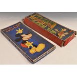 Two Chad Valley Walt Disney's toys Mickey Mouse Bagatelle and Line Up, both in original boxes.