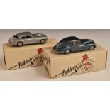 Two Pathfinder Models 1:43 diecast model cars PFM No1 Jensen 541R 1957 and Bristol 401 1952 P.F.M.3,