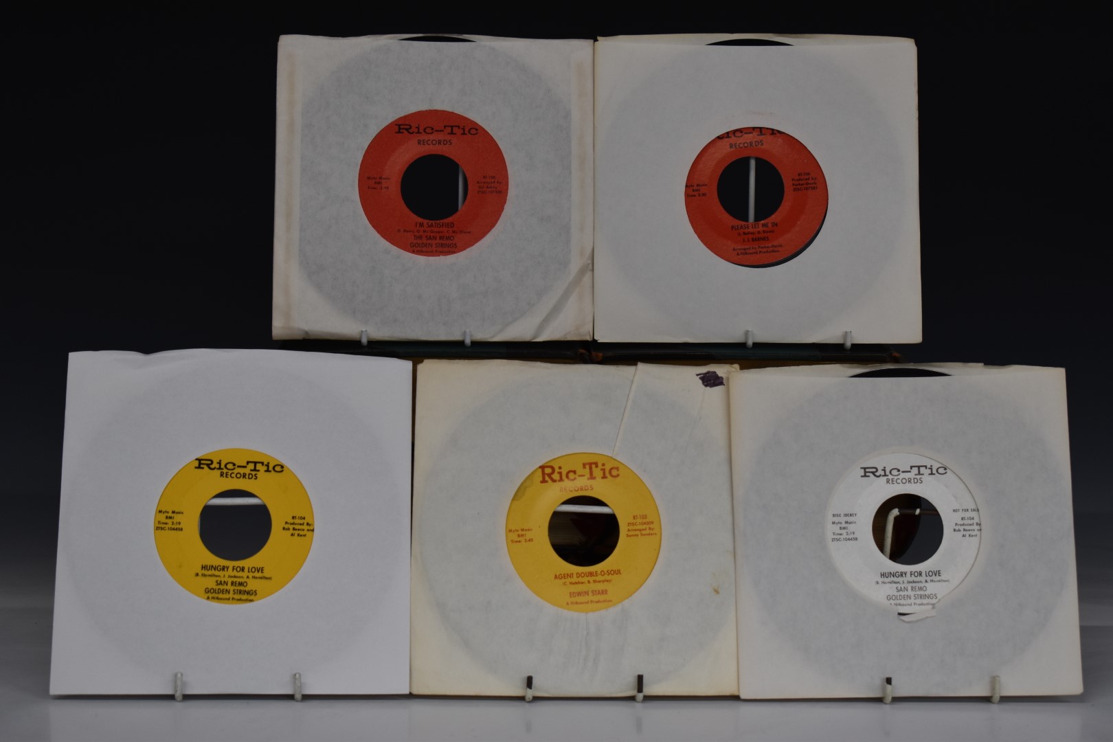 Ric-Tic - 8 Singles on Ric-Tic including Edwin Starr - Agent Double -O- Soul (RT103), San Remo