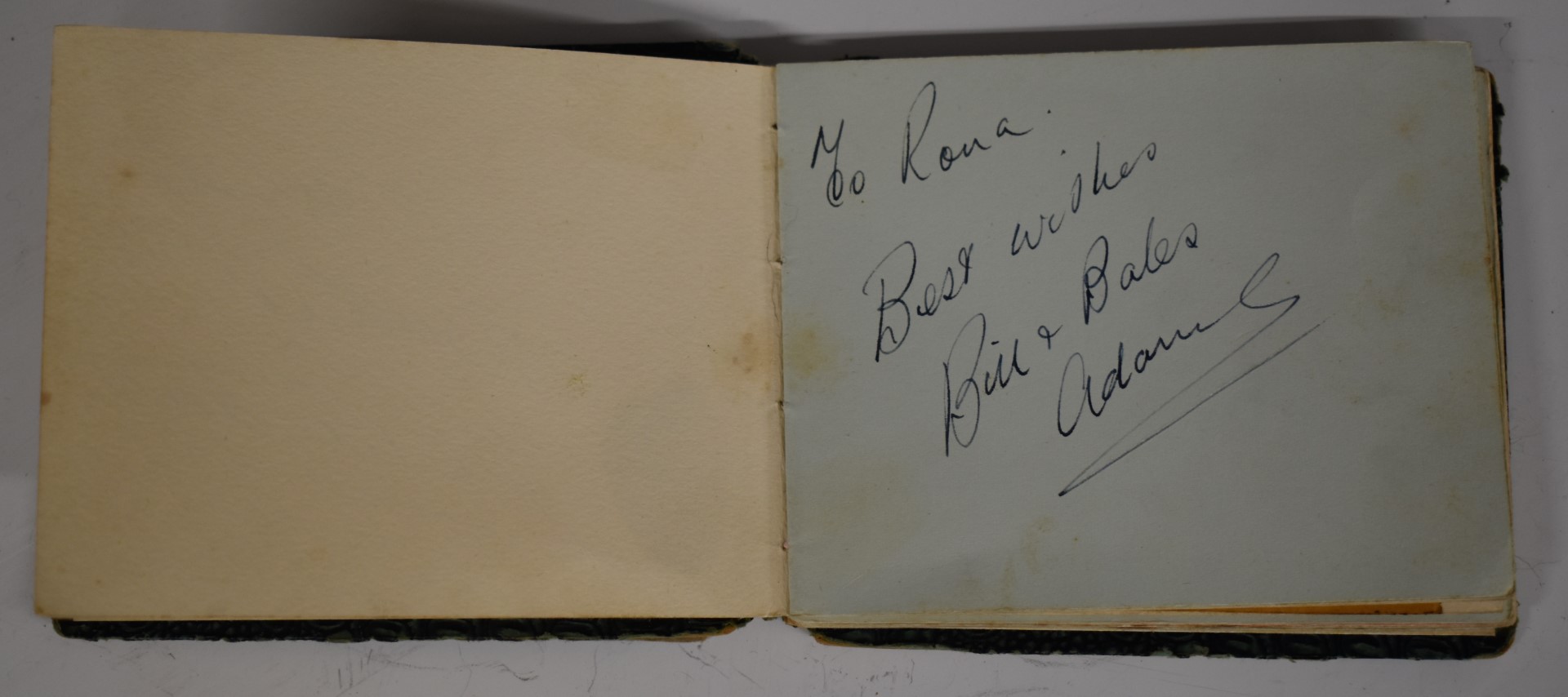 Autograph album containing a drawing and signature by Spike Milligan, other autographs include - Image 2 of 8