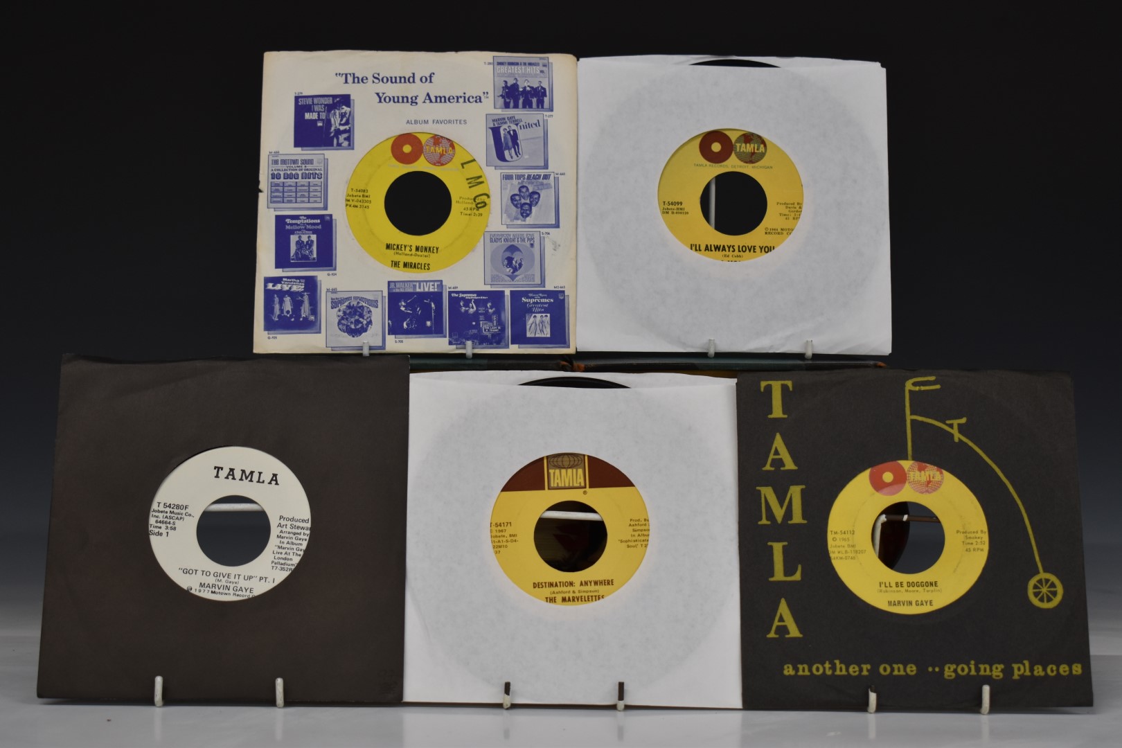 Tamla - Approximately 50 USA issue on Tamla singles including Marvin Gaye, The Marvelettes, The