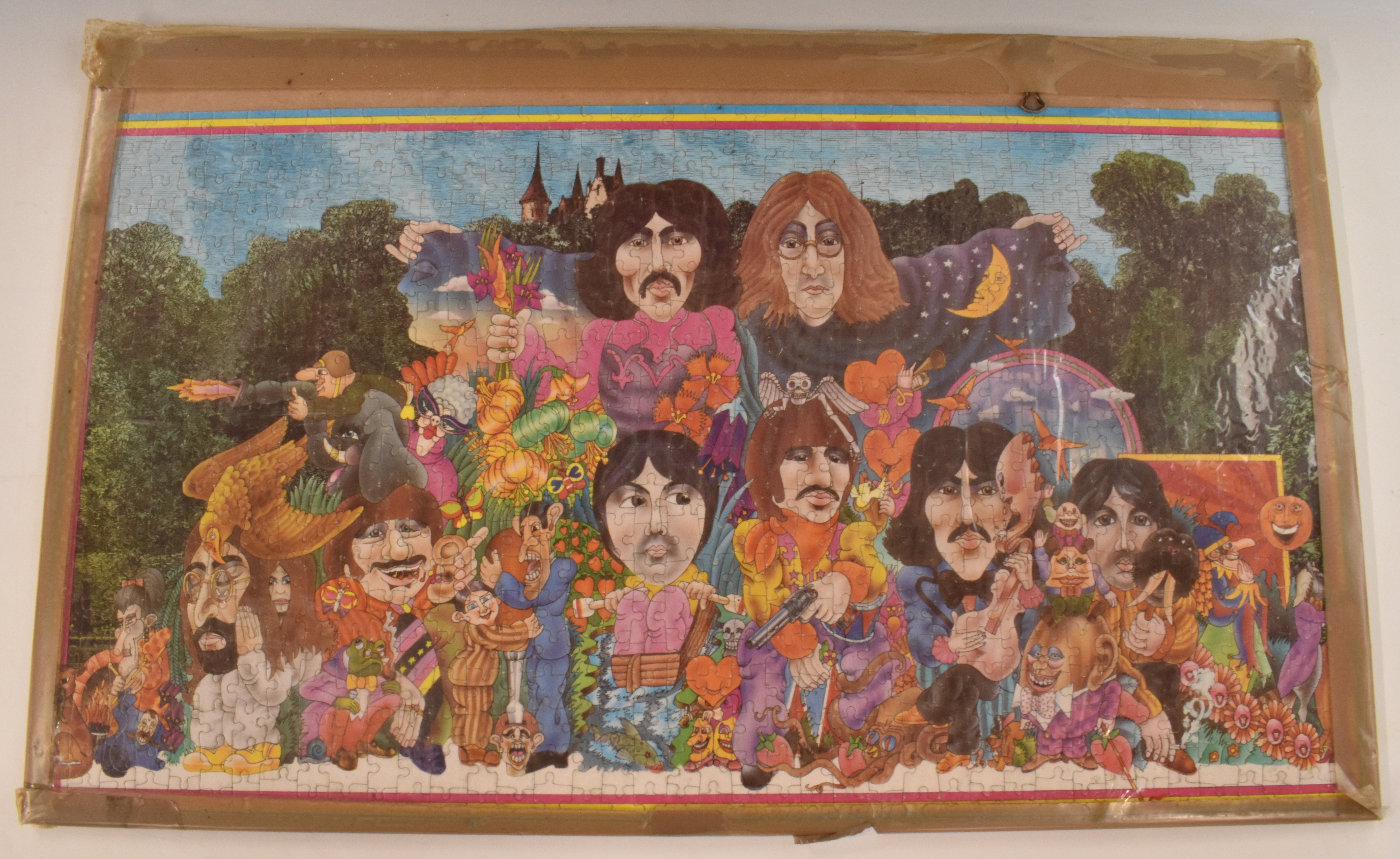 Alan Aldridge designed Beatles Illustrated Lyrics 800 piece puzzle by Philmar, with original box, - Image 2 of 4