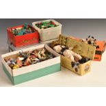 A collection of toy soldiers, animals and vehicles together with a Deep Sea Diver Action Man and