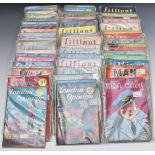 Seventy-three small format British humour and lifestyle magazines, mostly 1940's, titles include