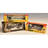 Three Corgi diecast model vehicles comprising 162 Quartermaster Dragster, 150 Surtees T.S. 9 F/1