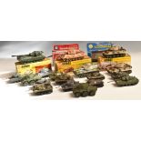 Twenty-one Corgi and Zylmex diecast model tanks including 900 PzKpfw Tiger Mk.1, 903 Chieftain