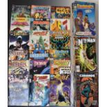 Two hundred and fifty Marvel and DC comics 1984-1999 including Batman, Superman, Aquaman and Steel.