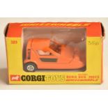 Corgi Whizzwheels diecast model 389 Reliant Bond Bug 700ES, in original box.
