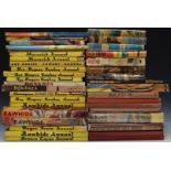 Forty TV Western themed books and annuals including Rawhide, Roy Rogers, Wagon Train and Bonanza.